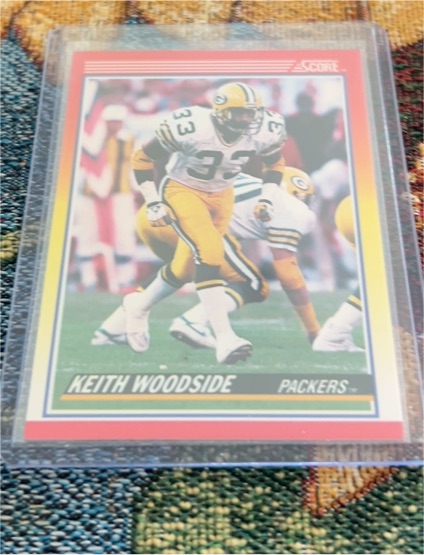 1990 Score #257 Keith Woodside — front