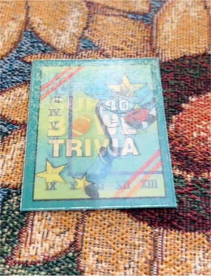 1990 Score Super Bowl Trivia Card — front