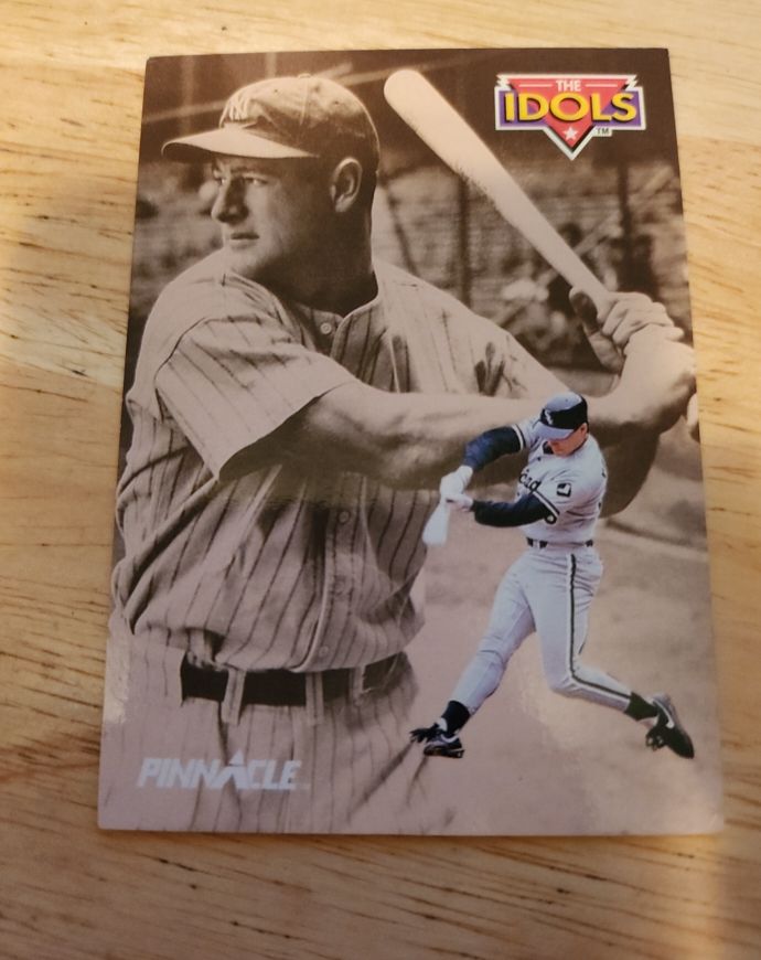1992 Pinnacle The Idols #286 Lou Gehrig Robin Ventura — front