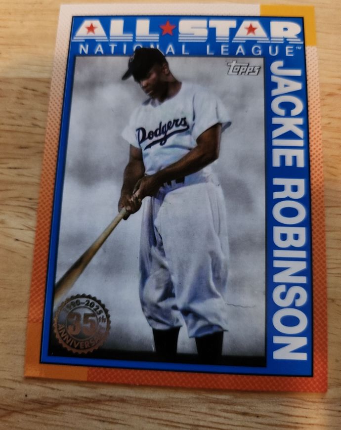 2025 Topps Series 2 1990 Topps Baseball All-Stars #90AS-24 Jackie Robinson — front