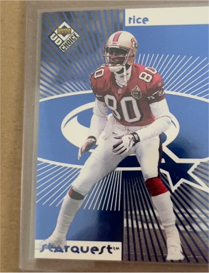 1998 UD Choice #SR07 Jerry Rice StarQuest — front