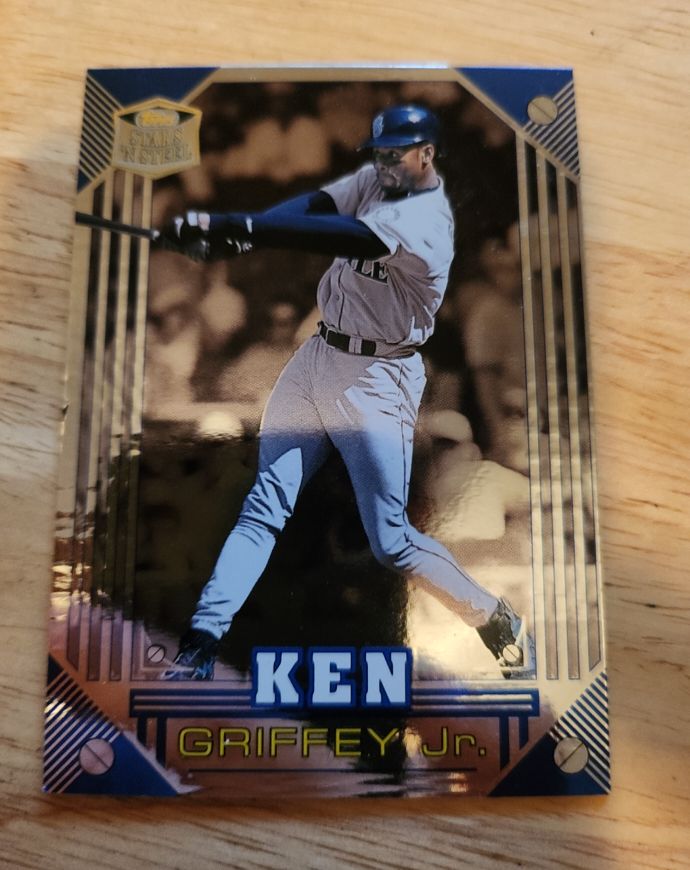 1998 Topps Stars 'N Steel #15 Ken Griffey Jr. — front