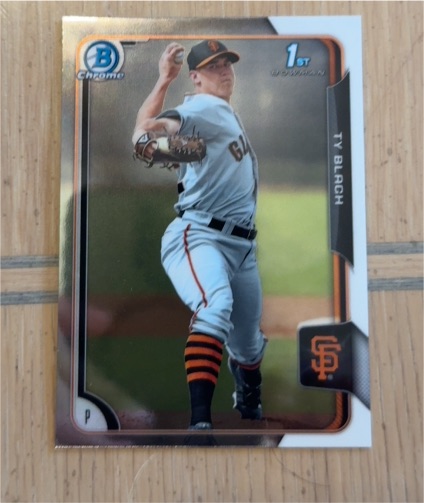2015 Bowman Chrome #BCP24 Ty Blach — front