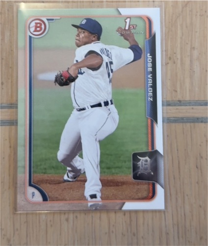 2015 Bowman #BP139 Jose Valdez — front