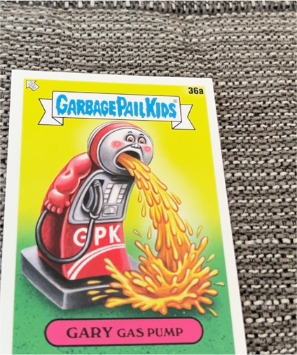 2021 Topps Garbage Pail Kids Go On Vacation #36a Gary Gas Pump — front