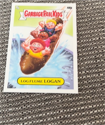 2021 Topps Garbage Pail Kids Go On Vacation #48a Log Flume Logan — front