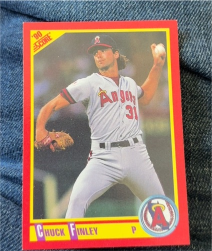 1990 Score #380 Chuck Finley — front