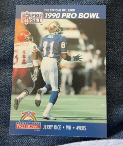 1990 Pro Set #411 Jerry Rice — front