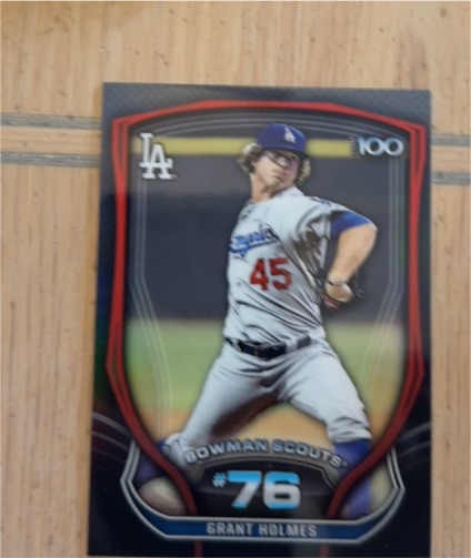 2015 Bowman Scouts' Top 100 #BTP-76 Grant Holmes — front
