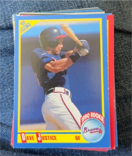 1990 Score #650 Dave Justice — front