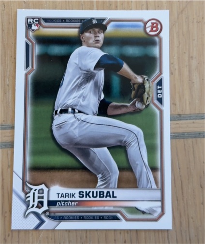 2021 Bowman #11 Tarik Skubal — front