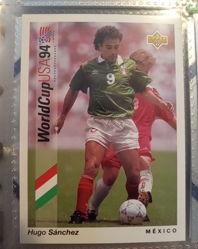 1993 Upper Deck World Cup 94 Preview #64 Hugo Sánchez — front