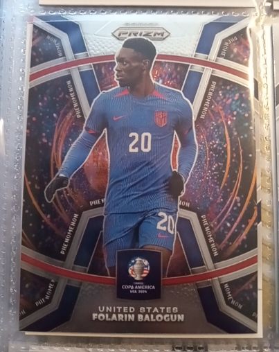 2024 Panini Prizm Copa America Phenomenon #33 Folarin Balogun — front