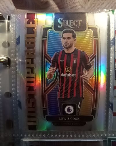 2023-24 Panini Select Premier League #1 Lewis Cook Unstoppable Silver — front