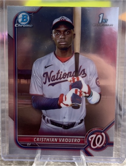 2022 Bowman Chrome #BCP-157 Cristhian Vaquero — front