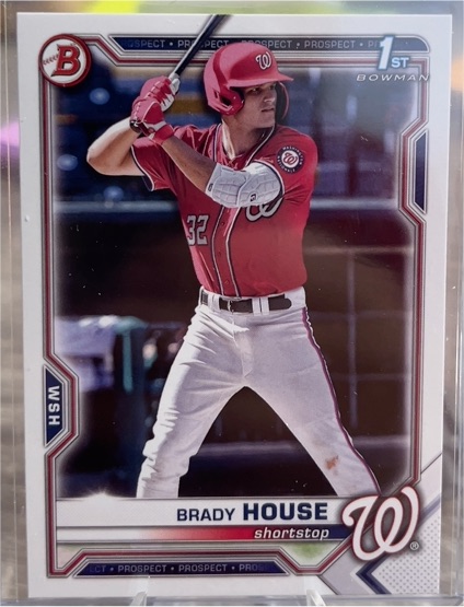 2021 Bowman Draft #BD-186 Brady House — front