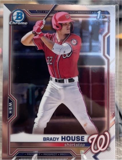 2021 Bowman Chrome Draft #BDC-186 Brady House — front