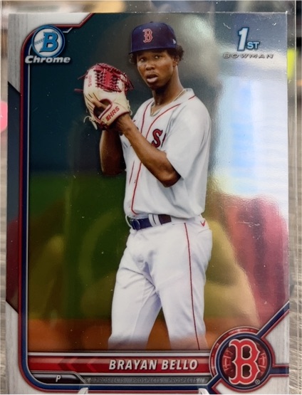 2022 Bowman Chrome #BCP-107 Brayan Bello — front