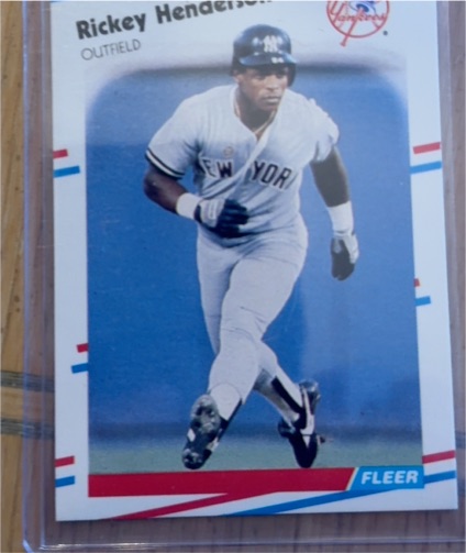 1988 Fleer #209 Rickey Henderson — front