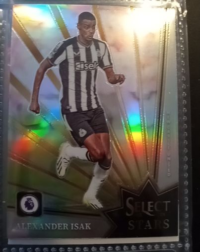2023-24 Panini Select Premier League #15 Alexander Isak Select Stars Silver — front