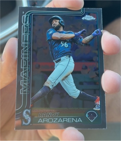 2025 Topps Chrome #164 Randy Arozarena Seattle Mariners — front