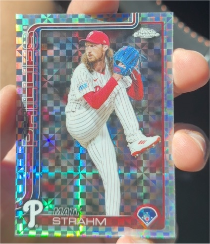 2025 Topps Chrome #178 Matt Strahm — front