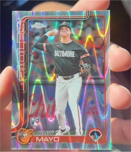 2025 Topps Chrome #120 Coby Mayo — front