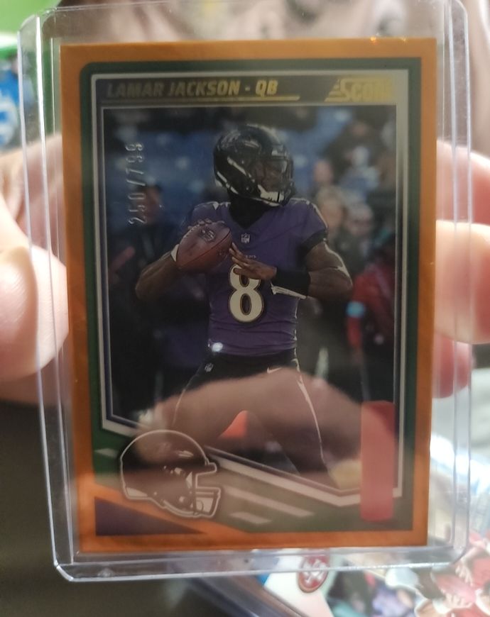 2025 Panini Score #75 Lamar Jackson — front