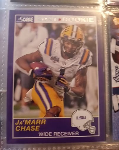 2021 Panini Chronicles Draft Picks Score #62 Ja'Marr Chase — front