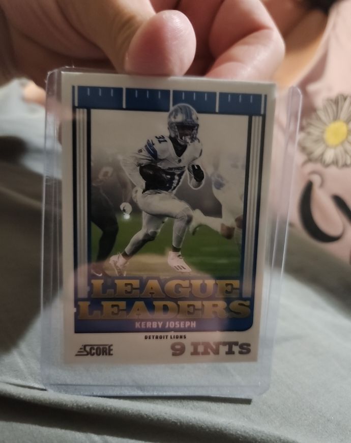 2025 Score League Leaders #7 Kerby Joseph — front