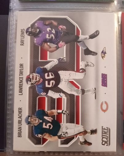 2021 Score #3D2 Brian Urlacher / Lawrence Taylor / Ray Lewis — front