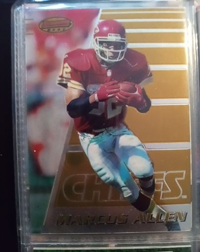 1996 Bowman's Best #65 Marcus Allen — front