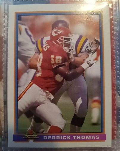 1991 Bowman #221 Derrick Thomas — front