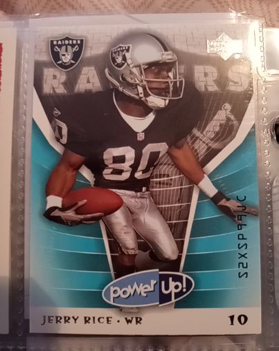 2004 Upper Deck Power Up #10 Jerry Rice — front