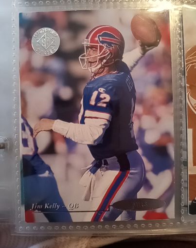 1995 Upper Deck SP Championship Die Cuts #58 Jim Kelly — front