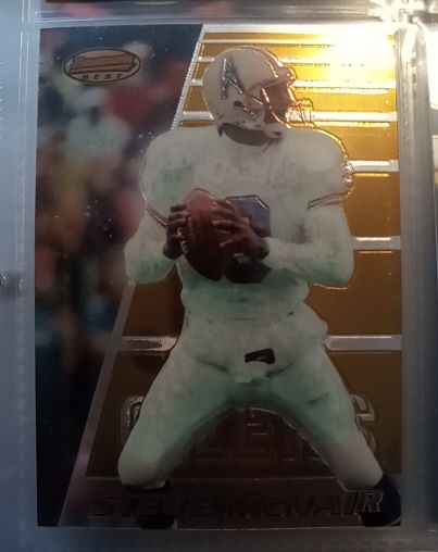 1996 Bowman's Best #20 Steve McNair — front