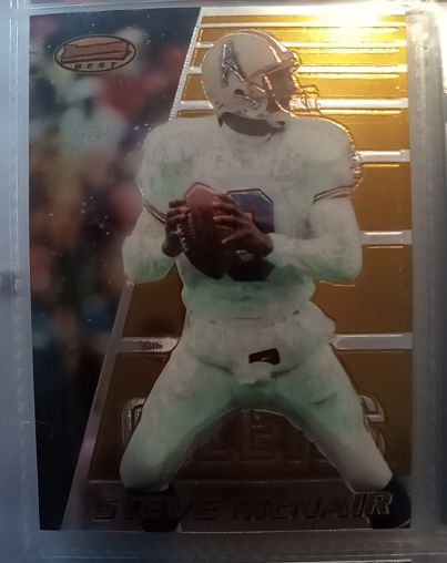 1996 Bowman's Best #20 Steve McNair — front