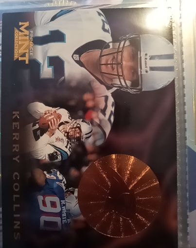 1996 Pinnacle Mint Bronze #22 Kerry Collins — front