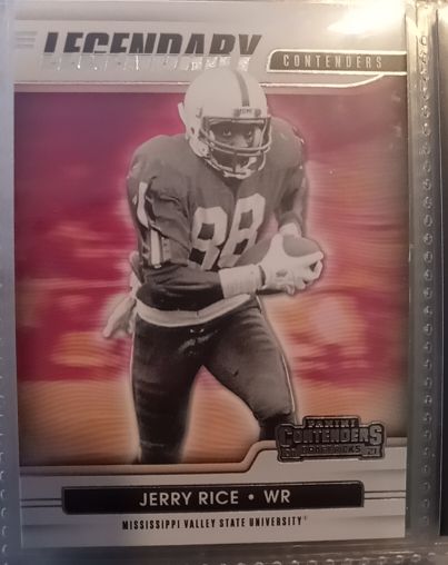 2021 Panini Contenders Draft Picks #10 Jerry Rice Legendary Contenders — front