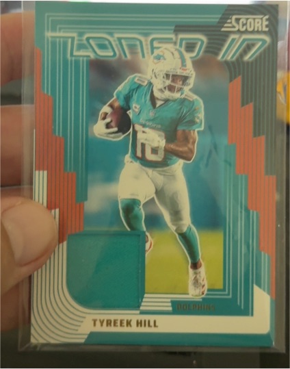 2025 Panini Score Zoned In #ZON-THL Tyreek Hill — front