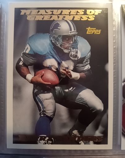 1994 Topps Measures of Greatness #615 Barry Sanders — front