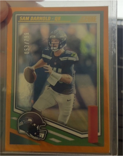 2025 Panini Score #40 Sam Darnold — front