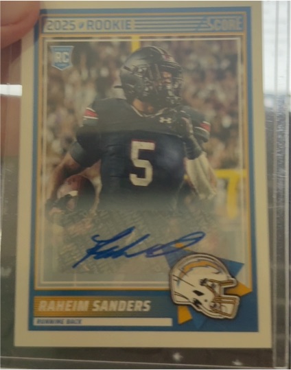 2025 Panini Score #45 Raheim Sanders — front