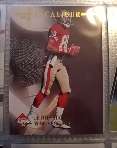 1994 Collector's Edge Excalibur 22K #9 Jerry Rice — front