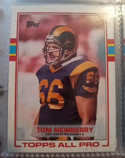 1989 Topps #123 Tom Newberry — front