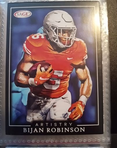 2022 SAGE Artistry #33 Bijan Robinson — front