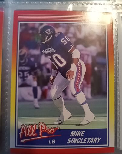 1990 Score #570 Mike Singletary — front
