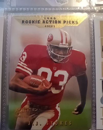 1995 Action Packed Rookies & Stars #84 J.J. Stokes — front