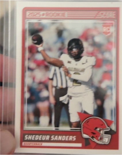 2025 Panini Score #15 Shedeur Sanders — front