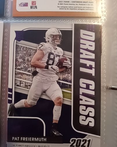 2021 Panini Contenders Draft Picks #29 Pat Freiermuth Draft Class — front